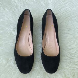 Kate Spade Suede Women's Shoes Black Heels Pumps Elegant Size 6M
